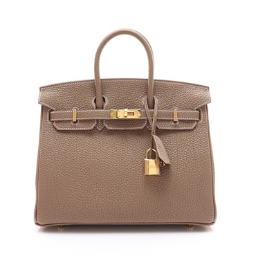 大象灰 Togo牛皮 Birkin 25 柏金包 手提包 K刻 金釦【HERMES 愛馬仕】 H041344CC