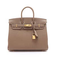 大象灰 Togo牛皮 Birkin 25 柏金包 手提包 K刻 金釦【HERMES 愛馬仕】 H041344CC
