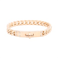 HERMES 愛馬仕 Kelly Gourmette 手環 18K玫瑰金 鑽石 H120435B