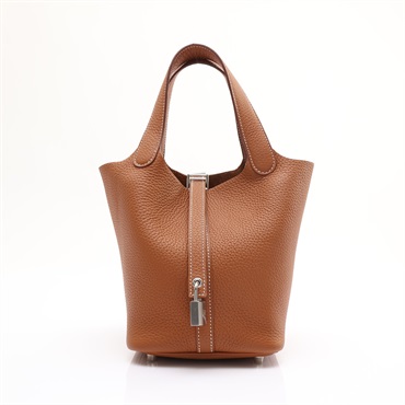 金棕色 TC牛皮 Picotin Lock 18 手提包 B刻【HERMES 愛馬仕】 H056289CC