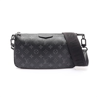 Pochette Accessoire XL 肩背包 黑色 原花 帆布【LOUIS VUITTON LV 路易威登】 M11741