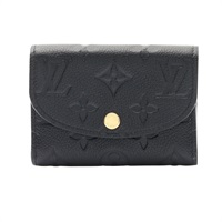 黑色 原花壓紋牛皮 Rosalie 零錢包【LOUIS VUITTON LV 路易威登】 M81455