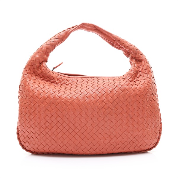 粉色 編織羊皮 肩背包【BOTTEGA VENETA BV 寶緹嘉】 115653