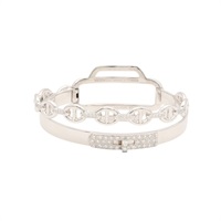 18K白金 鑽石 Kelly Chaine Double 手環【HERMES 愛馬仕】