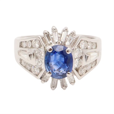 14K 藍寶石 戒指【JEWELRY 無品牌珠寶】 Sapphire 5.4g