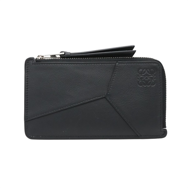 LOEWE 羅威 Puzzle long coin cardholder 卡夾 名片夾 黑色 牛皮 C510G17X05