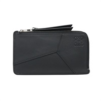 LOEWE 羅威 Puzzle long coin cardholder 卡夾 名片夾 黑色 牛皮 C510G17X05