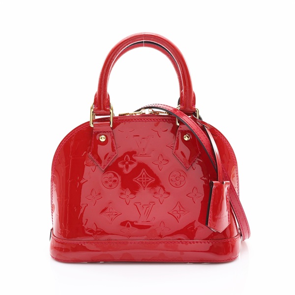 紅色漆皮 Alma BB 兩用包【LOUIS VUITTON LV 路易威登】 M91771