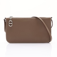 Zipengo Chaine d'Ancre To Go Pouch 肩背包 大象灰 牛皮 銀釦【HERMES 愛馬仕】 H086888CK18