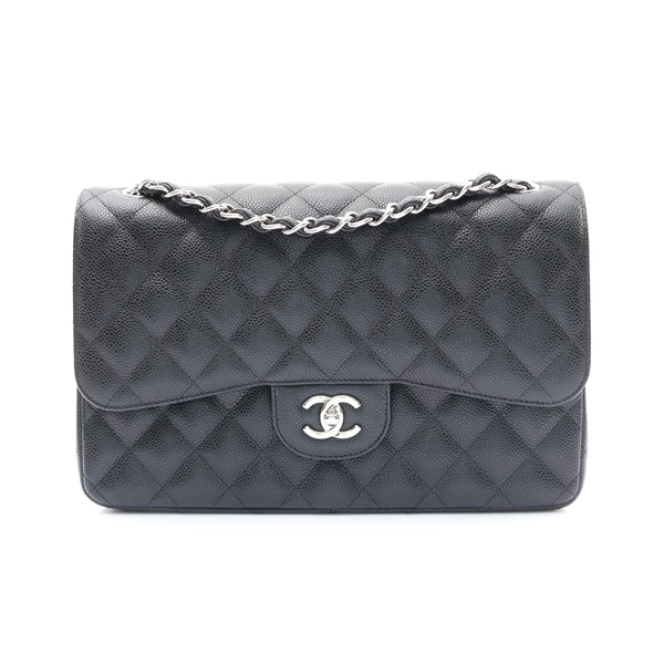CHANEL 香奈兒 COCO Jumbo 30 肩背包 黑色 荔枝紋 牛皮 銀釦 A58600 A58600
