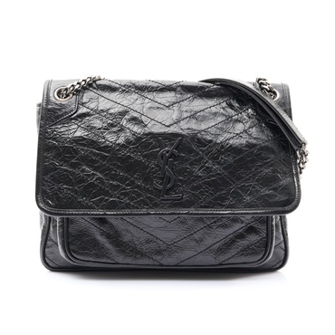 SAINT LAURENT 聖羅蘭 NIKI 肩背包 黑色 牛皮 498883