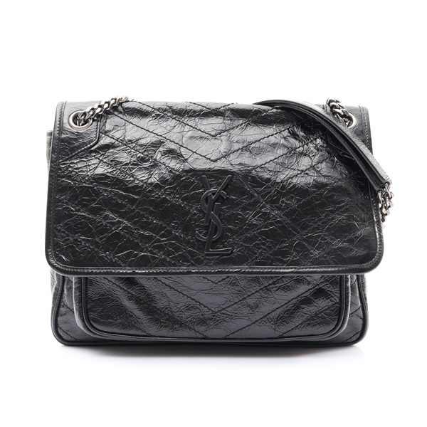 SAINT LAURENT YSL 聖羅蘭 NIKI 肩背包 黑色 牛皮 498883