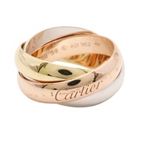 Cartier 卡地亞 Trinity XL 戒指 59 18K 三色三金