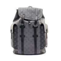 LOUIS VUITTON LV 路易威登 Christopher MM 後背包 黑/灰色 原花帆布 M45419