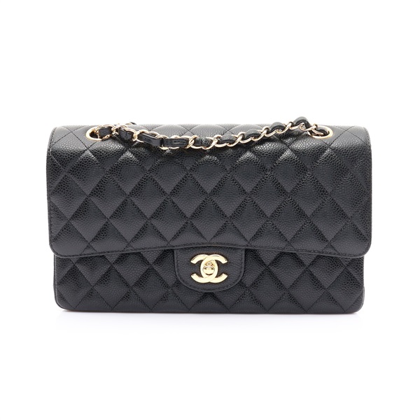 COCO 25 肩背包 黑色 荔枝紋 牛皮 金釦【CHANEL 香奈兒】 A01112