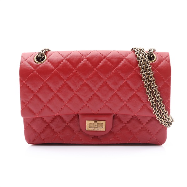 CHANEL 香奈兒 2.55 Flap 肩背包 紅色 牛皮 A37586 A37586