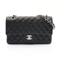 CHANEL 香奈兒 Classic Flap 25 肩背包 黑色 荔枝紋 牛皮 A01112