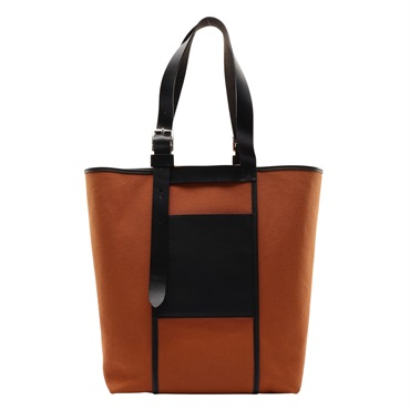 HERMES 愛馬仕 Etriviere Pocket 27 托特包 金棕色帆布 黑色 Swift牛皮 B刻 H082769CK