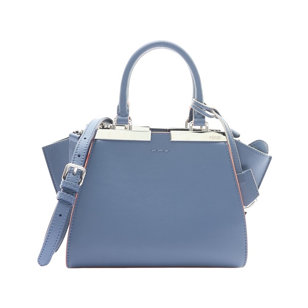 FENDI 芬迪 Mini 3Jours 肩背包 藍色 牛皮 8BH333-5QT 8BH333-5QT