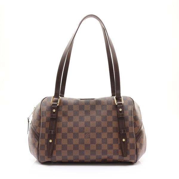 LOUIS VUITTON LV 路易威登 Rivington PM 肩背包 棕色 棋盤格帆布 N41157