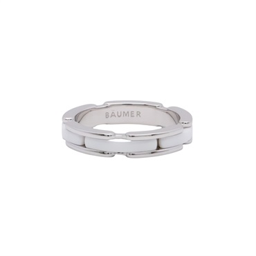 CHANEL 香奈兒 Ultra 戒指 18K白金 白色陶瓷 J3091
