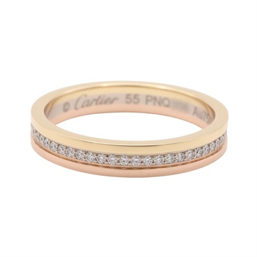 Cartier 卡地亞 Vendome Louis 戒指 55 18K 三色三金 鑽石 B4052900