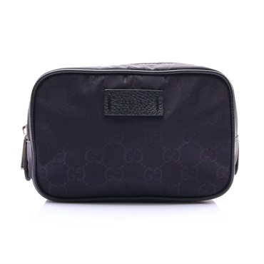 GUCCI 古馳 GG Nylon Pouch 手拿包 黑色 尼龍 510341