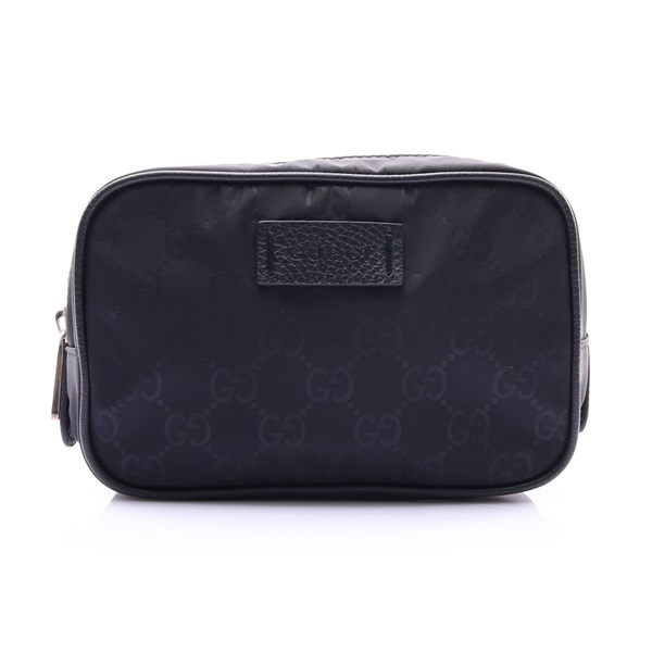 GUCCI 古馳 GG Nylon Pouch 手拿包 黑色 尼龍 510341