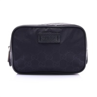 GUCCI 古馳 GG Nylon Pouch 手拿包 黑色 尼龍 510341