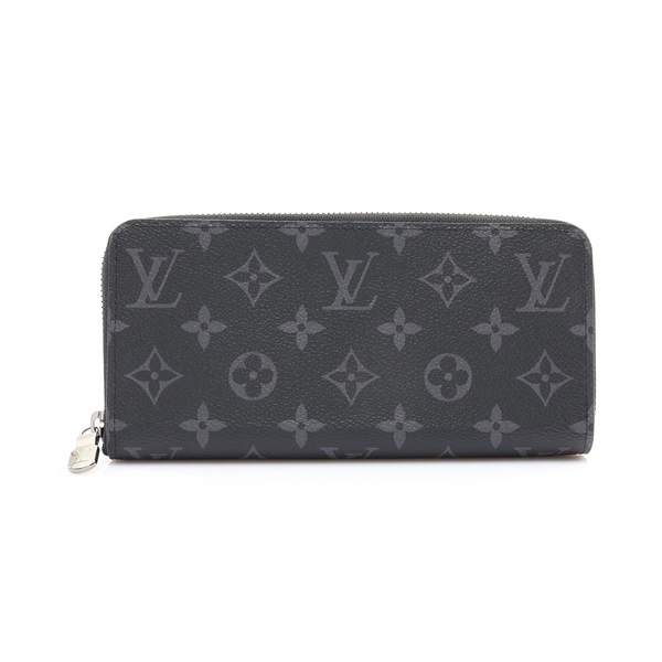 LOUIS VUITTON LV 路易威登 Horizontal 拉鍊長夾 黑色 原花帆布 M11611