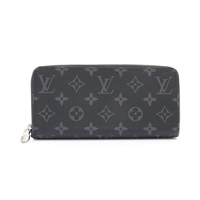 LOUIS VUITTON LV 路易威登 Horizontal 拉鍊長夾 黑色 原花帆布 M11611