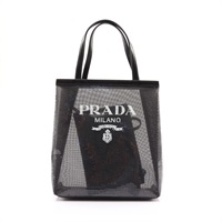 PRADA 普拉達 Rete Paillettes 手提包 黑色 亮片 1BG417