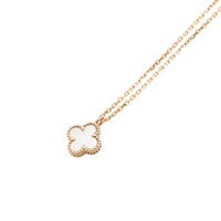 Van Cleef & Arpels 梵克雅寶 Sweet Alhambra 吊墜 項鍊 18K黃金 珍珠母貝 VCARF69100