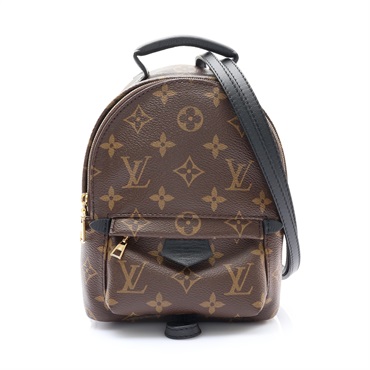 LOUIS VUITTON LV 路易威登 Mini Palm Spring 後背包 棕色 原花帆布 M44873