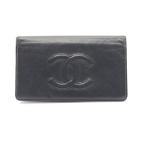 CHANEL 香奈兒 Timeless CC 二折中夾 深灰色羊皮 無卡