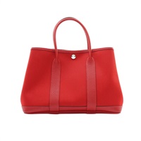 HERMES 愛馬仕 Garden Party 30 花園包 紅色 Negonda牛皮 D刻 手提包