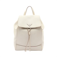 PRADA 普拉達 Drawstring 後背包 白色 牛皮 1BZ007