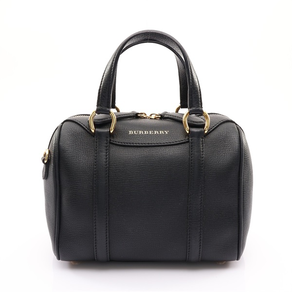 BURBERRY 巴寶莉 Alchester 保齡球包 兩用包 黑色 牛皮 3980860