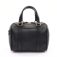 BURBERRY 巴寶莉 Alchester 保齡球包 兩用包 黑色 牛皮 3980860