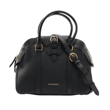 BURBERRY 巴寶莉 Milverton 保齡球包 兩用包 黑色 牛皮 3980855