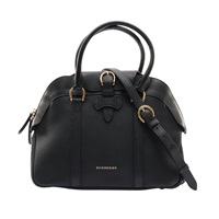 BURBERRY 巴寶莉 Milverton 保齡球包 兩用包 黑色 牛皮 3980855