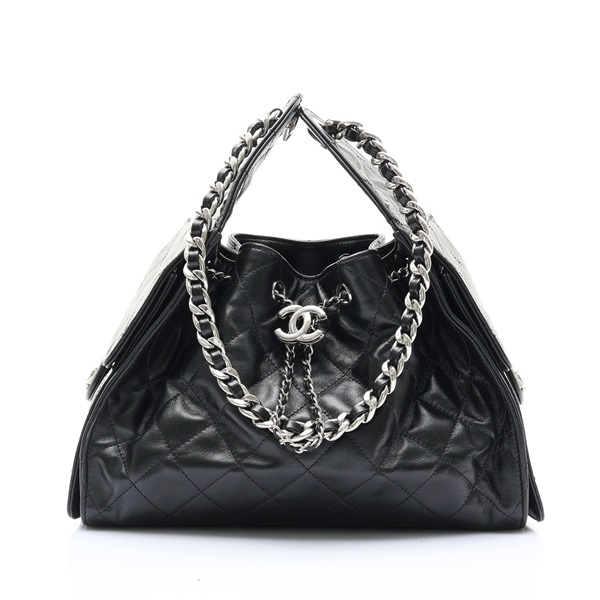 CHANEL 香奈兒 25 Small Hobo 肩背包 黑色 菱格紋 牛皮 AS5293