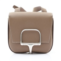 HERMES 愛馬仕 Della Cavalleria Mini 肩背包 大象灰 Epsom牛皮 Z刻 銀釦 H085367CK