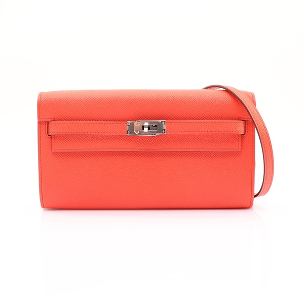 HERMES 愛馬仕 Kelly To Go 肩背包 德克薩斯粉 Epsom牛皮 U刻 銀釦 H080253CK