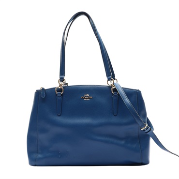 COACH 寇馳 Christie Carryall 兩用包 藍色 牛皮 F36606 F36606