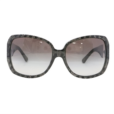 CHANEL 香奈兒 Lace CC Sunglasses 墨鏡 太陽眼鏡 黑色鏡片 塑膠 5145