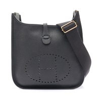 HERMES 愛馬仕 Evelyne 29 肩背包 黑色 Clemence牛皮 U刻 H056277CC