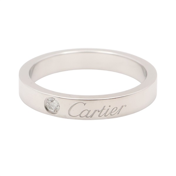 Cartier 卡地亞 C de Cartier #50 戒指 PT950鉑金 鑽石 B4051300