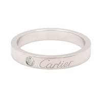 Cartier 卡地亞 C de Cartier #50 戒指 PT950鉑金 鑽石 B4051300