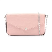 LOUIS VU ITTON LV 路易威登 Pochette Felicie 肩背包 粉色 EPI水波紋 牛皮 M62467